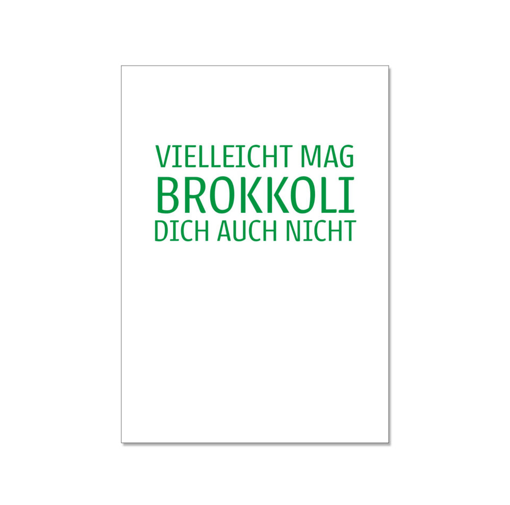 Postkarte Brokkoli