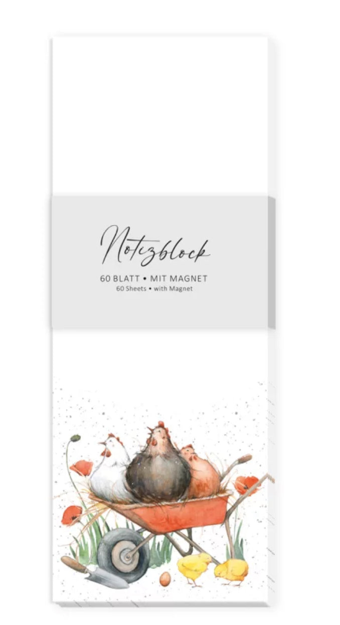 Notizblock Hühner