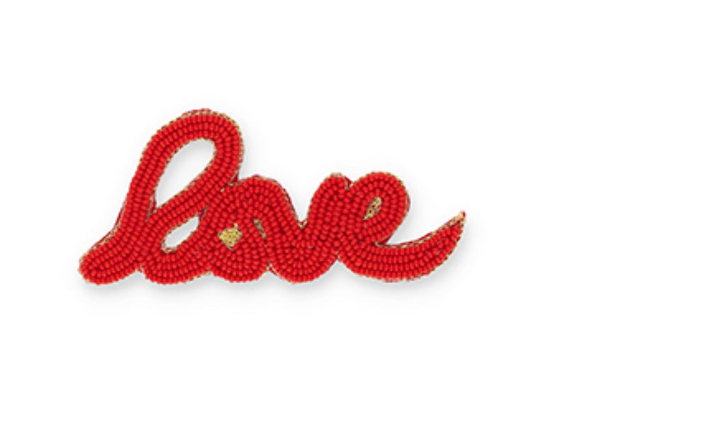 Brosche LOVE 8cm