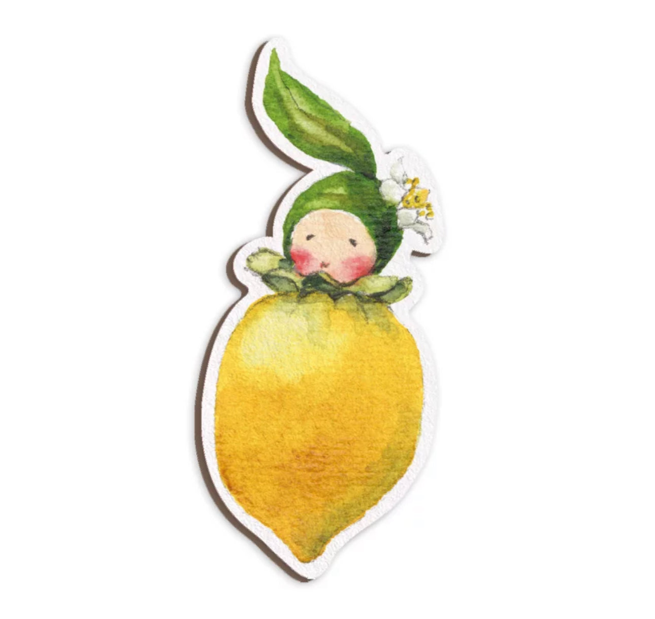 Holzmagnet Zitrone