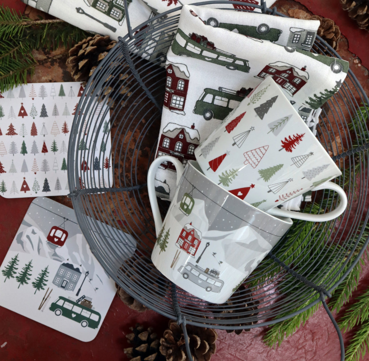 Skilift mit Bus Kaffeetasse (Pre-Order)