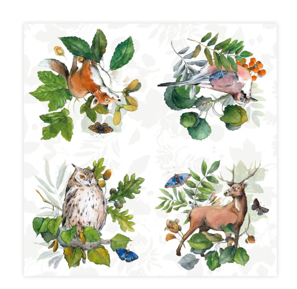 Cocktailserviette Unser Wald