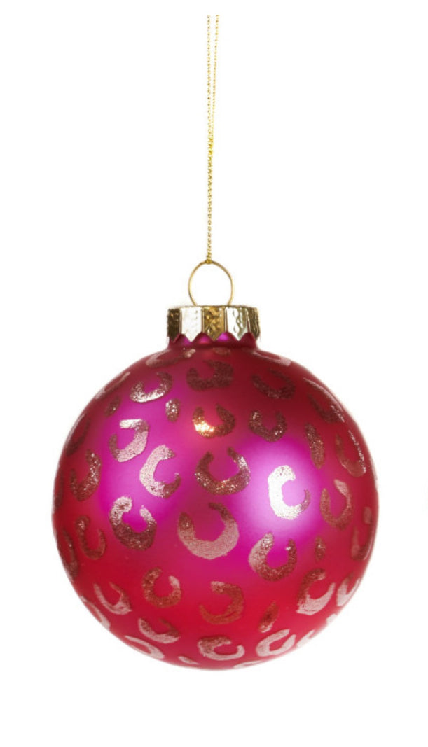 Baumanhänger Leokugel pink