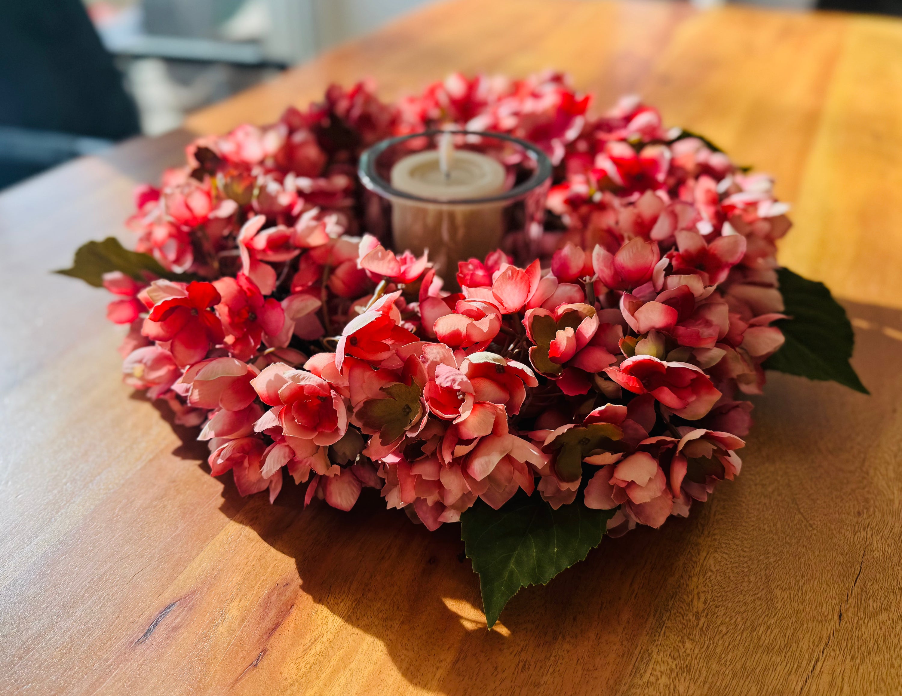 Hortensienkranz aus Seidenblüten 40cm / Farbe wählbar