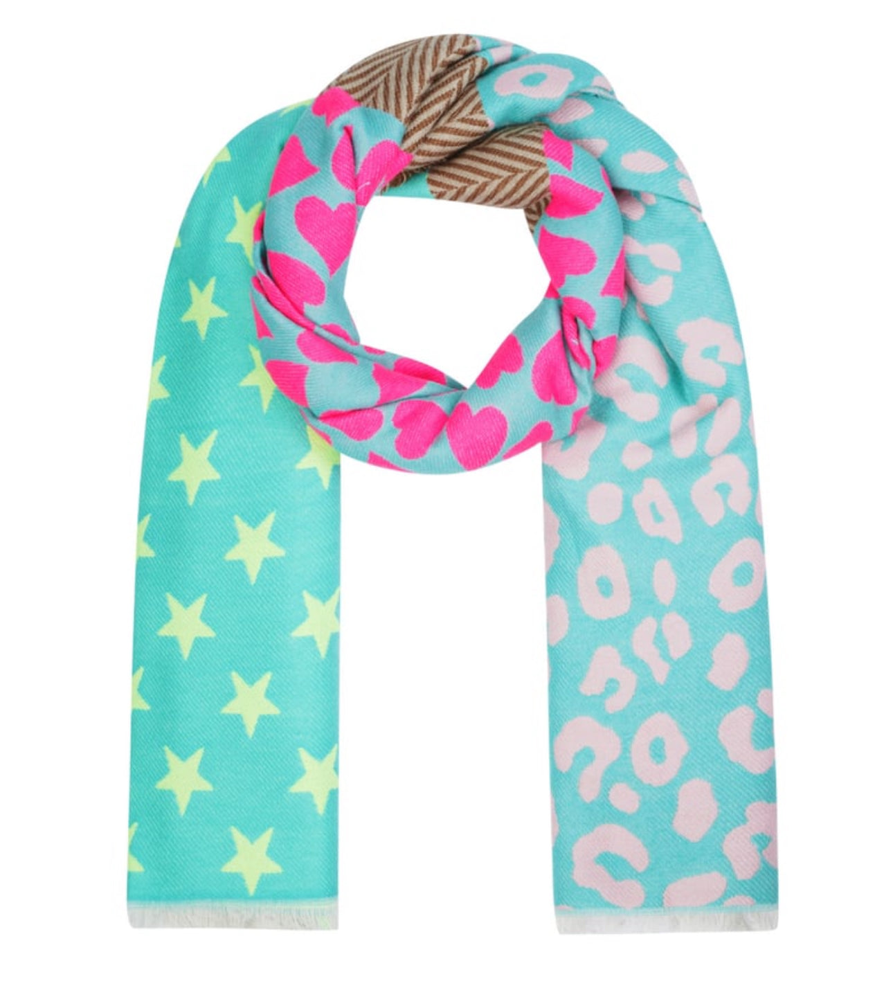 Leo & Stars Schal Türkis