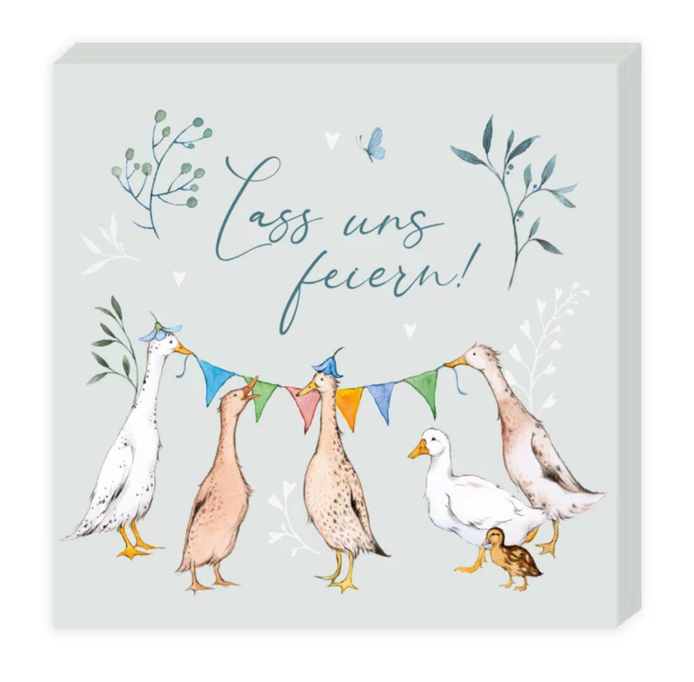 Cocktailserviette Wiesengeschnatter