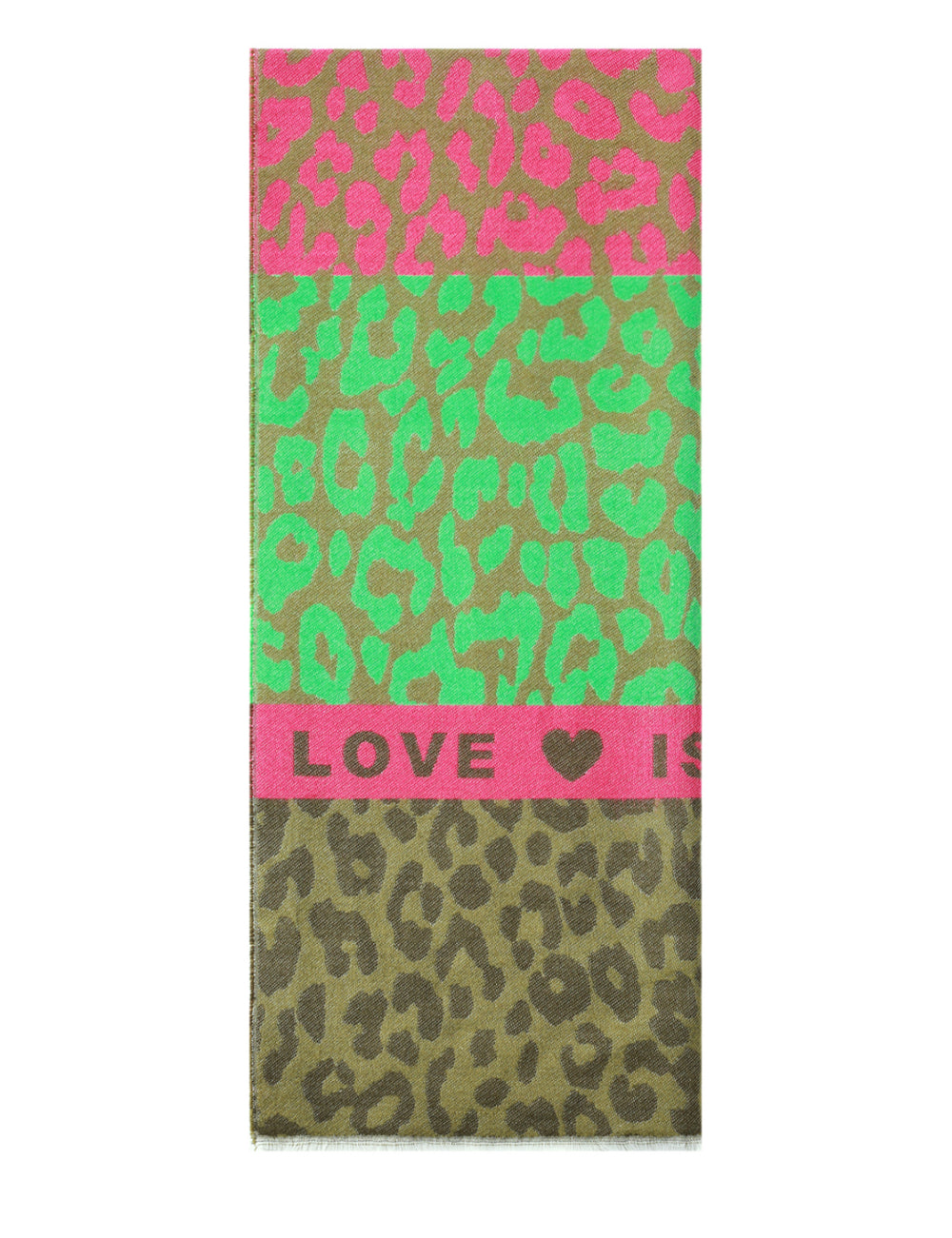 Leopard Love Schal Hunting Green