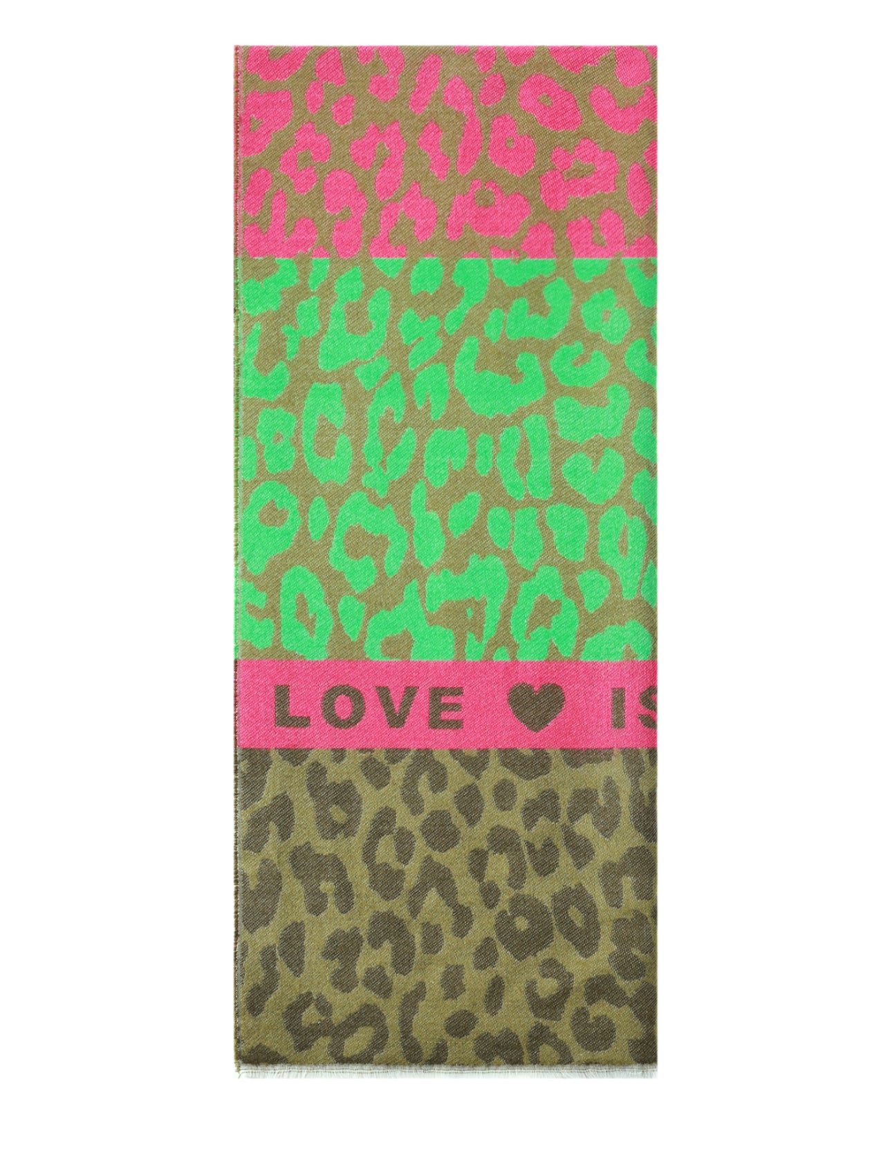 Leopard Love Schal Hunting Green