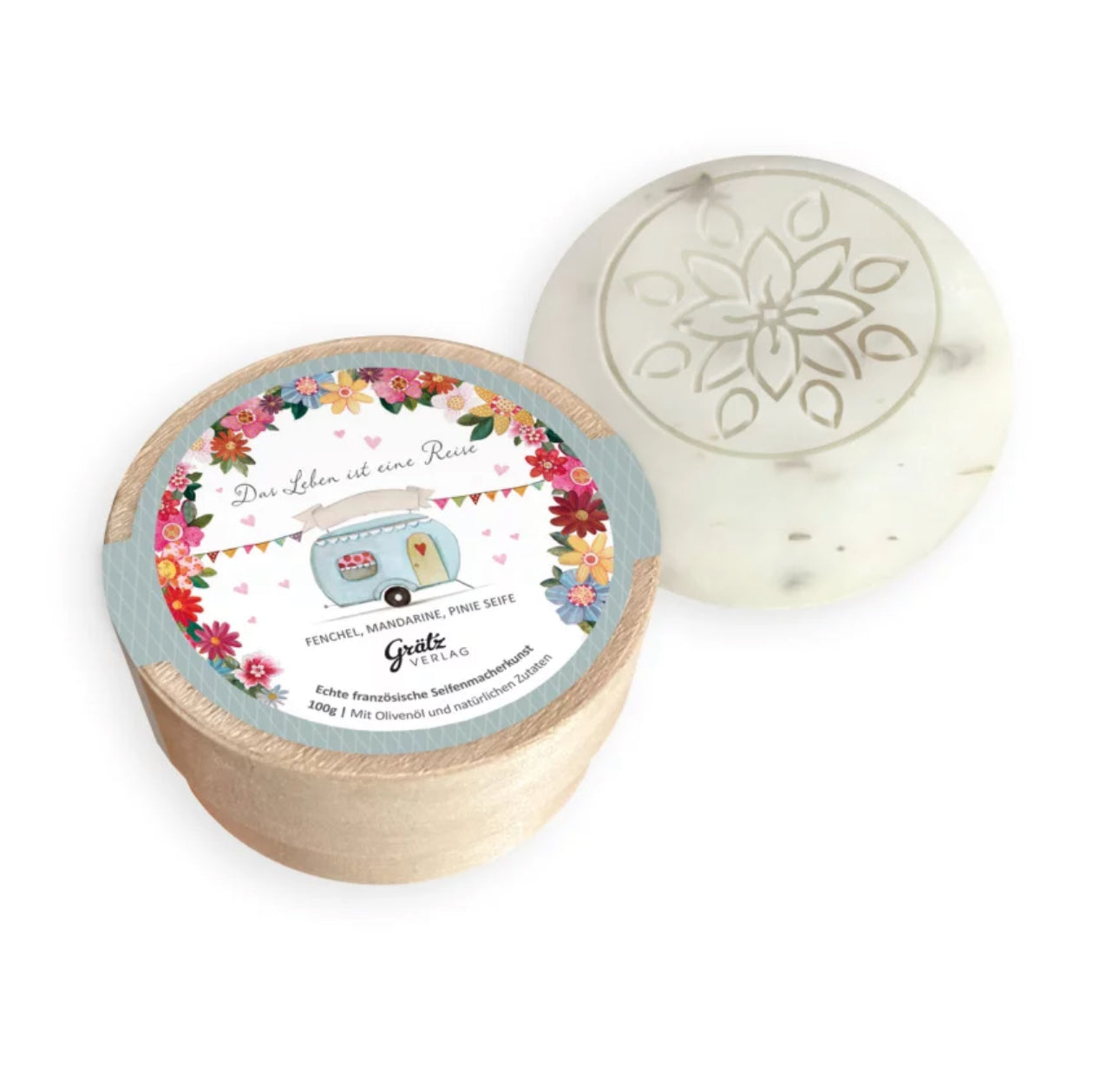 Seife Fenchel, Mandarine, Pinie Das Leben ist eine Reise