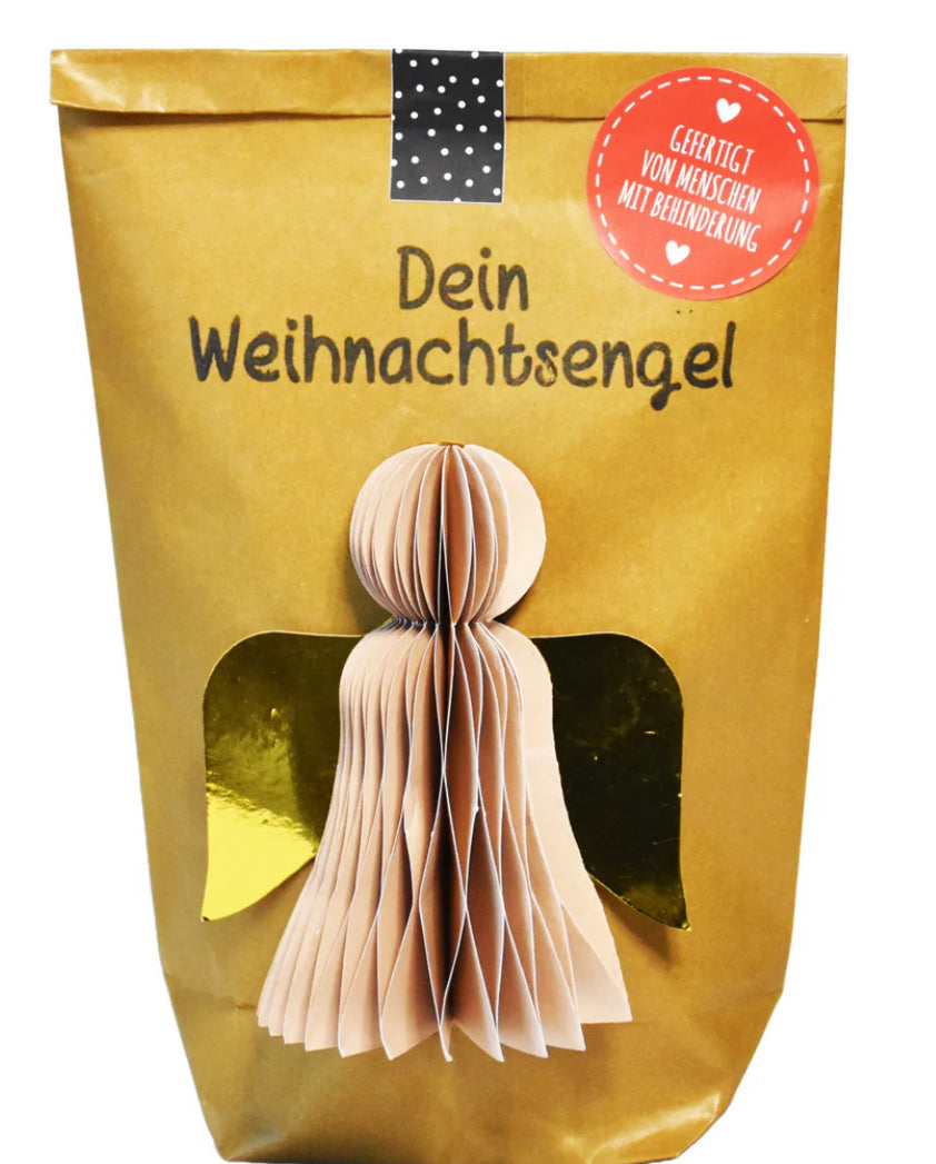 Wundertüte Weihnachtsengel in goldenem Glanz