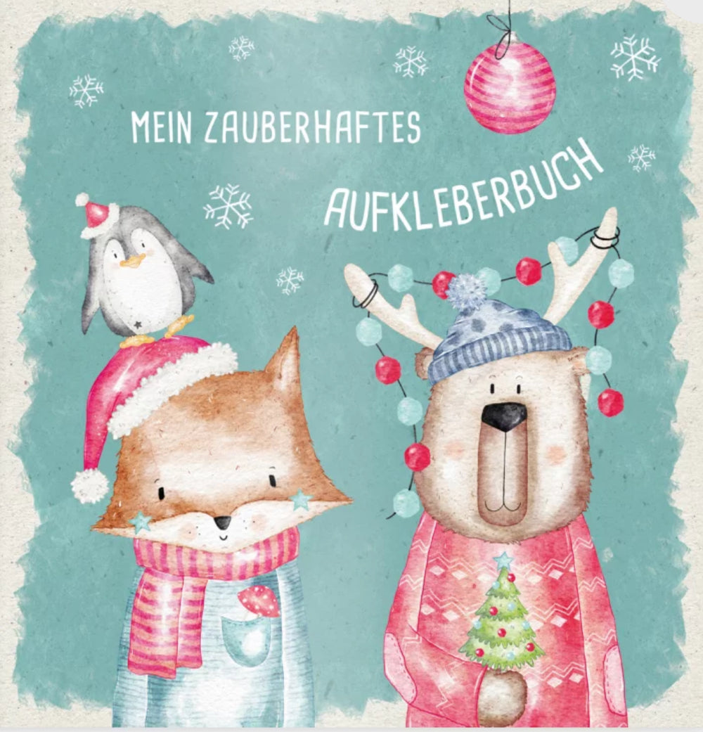 Aufkleberbuch Weihnachten Tierfreunde