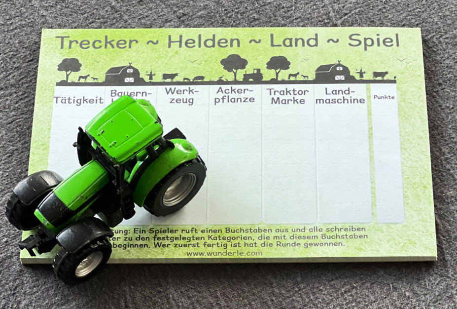 Stadt-Land-Trecker Spiel