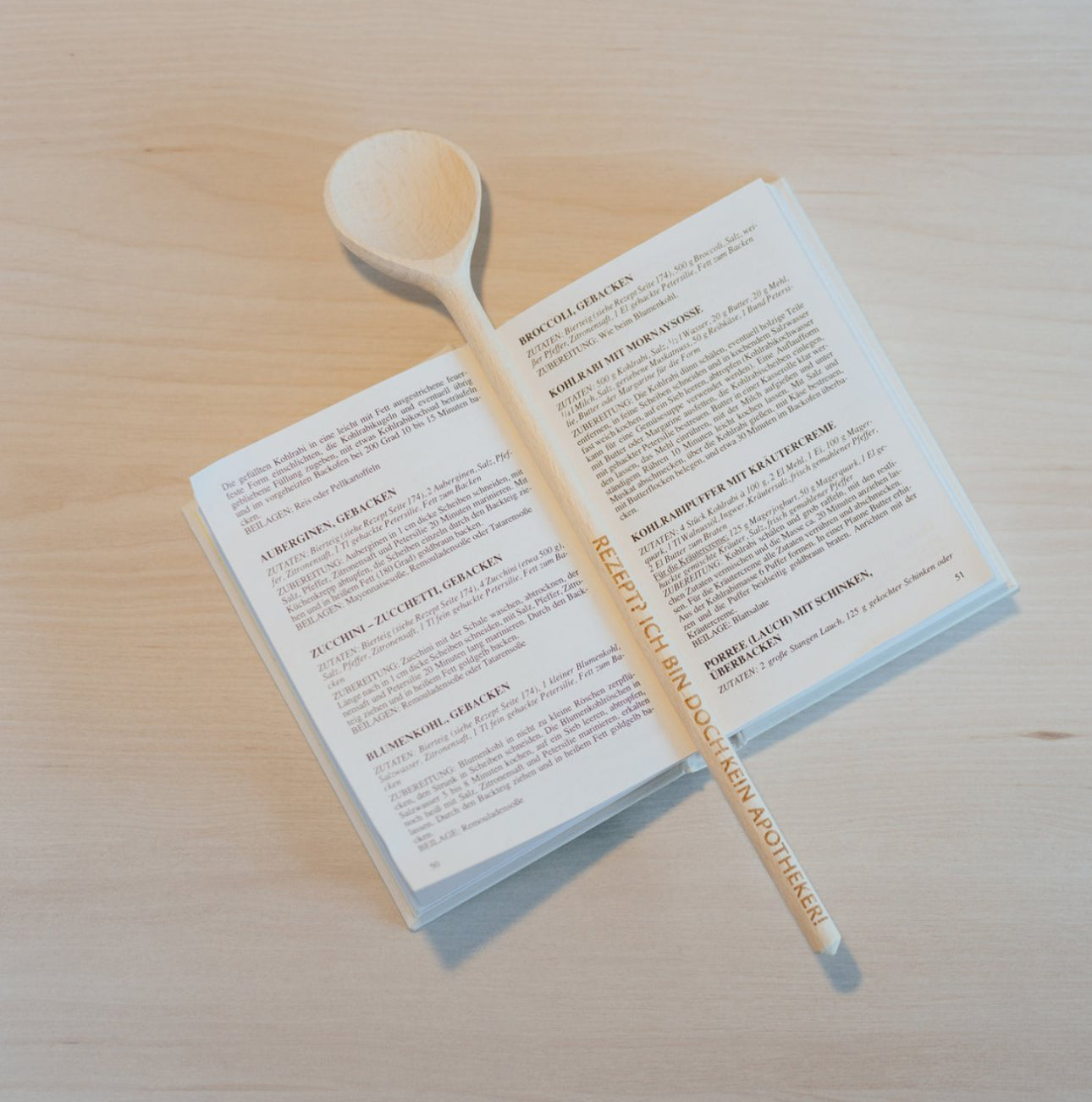 Kochlöffel mit Spruch