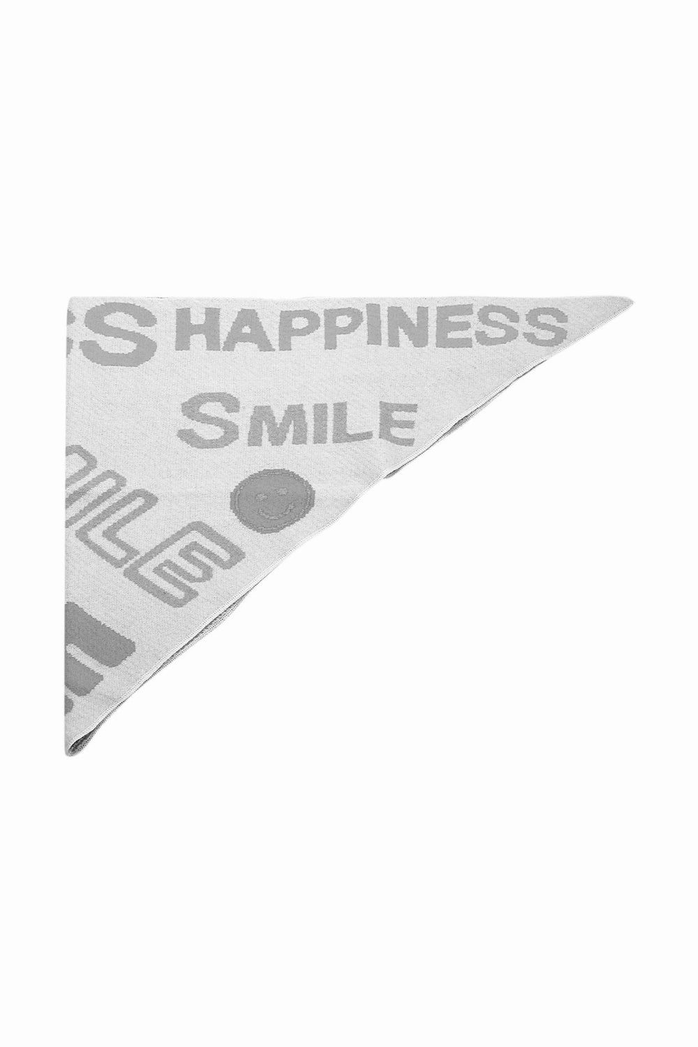 Großes Dreieckstuch Smile & Happiness -Dunkelgrün-