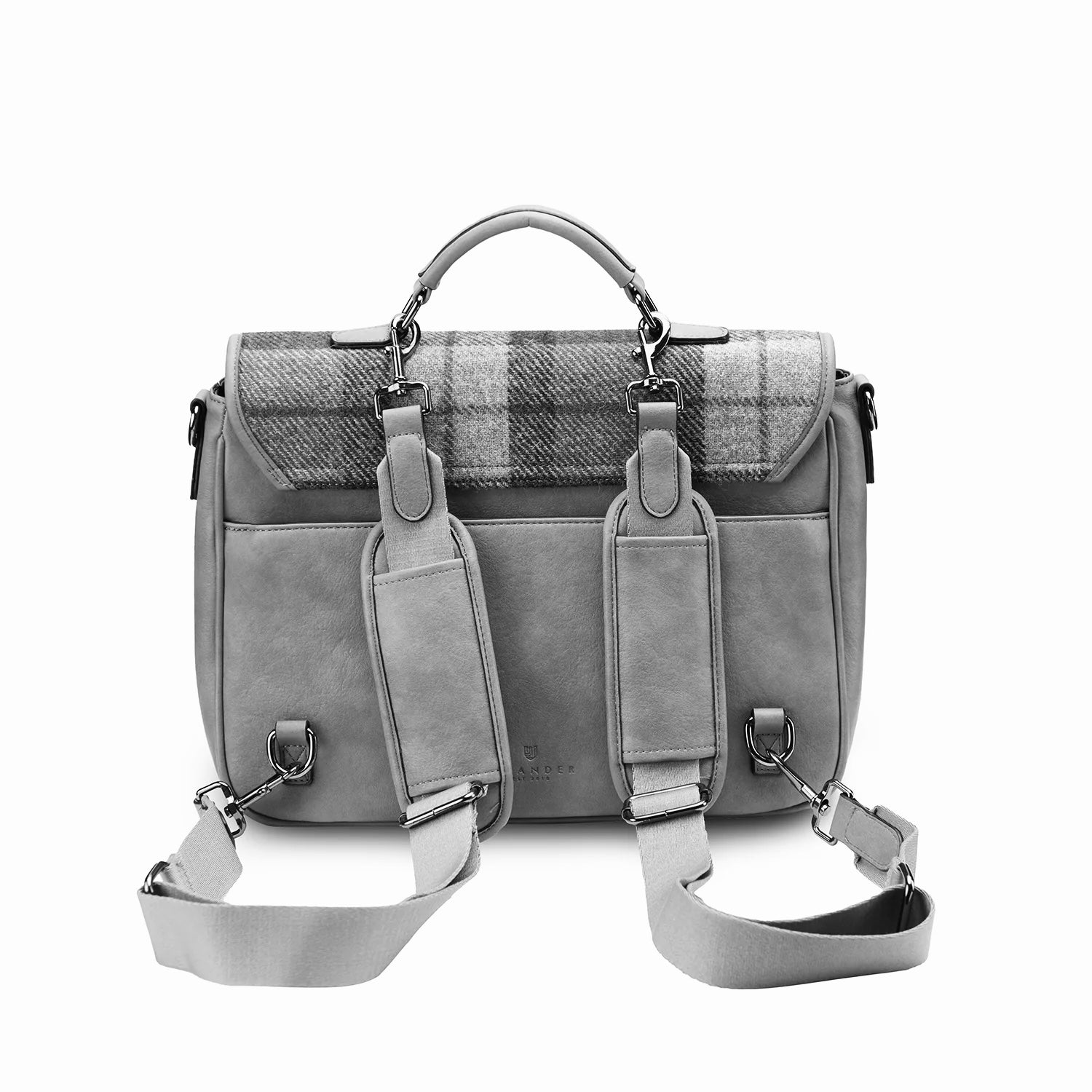 PRE-ORDER Tweed Laptop Bag -Fuchsia Tartan-