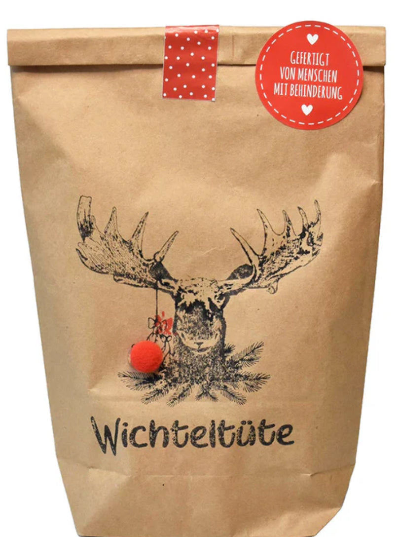 Wichteltüte Hirsch mit Mistelzweig Wundertüte