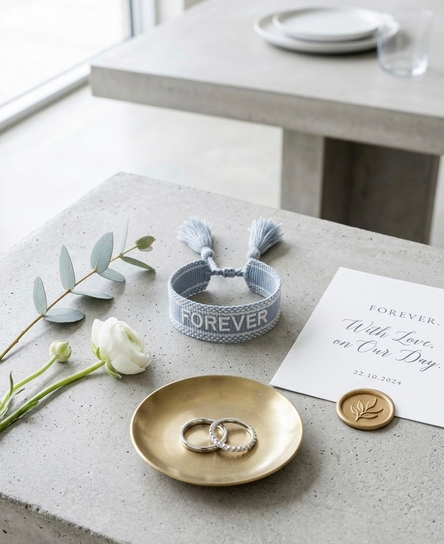 Statement Armband -Forever/grau-