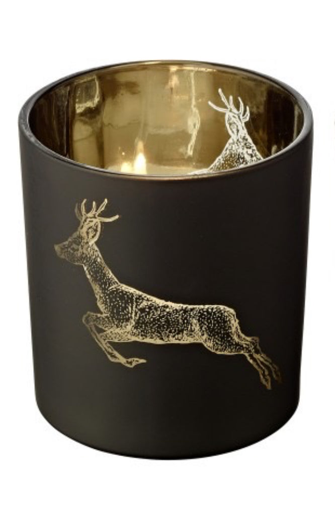 Windlicht abspringender Rehbock  8cm