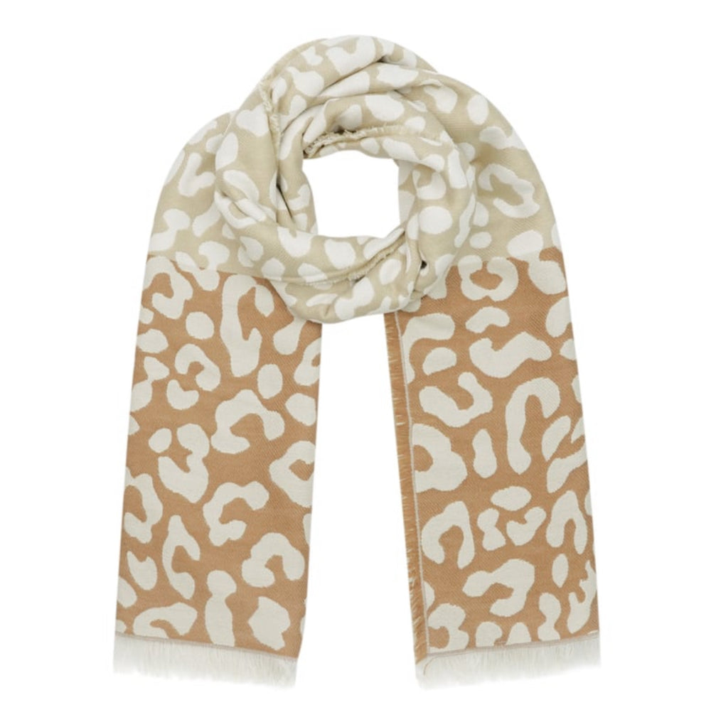 Kuscheliger Maxi Schal Leo Lover Beige/Braun