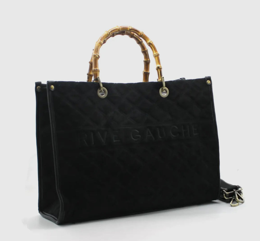 Rive Gauche Signature Collection Bag BIG -Deep Black-