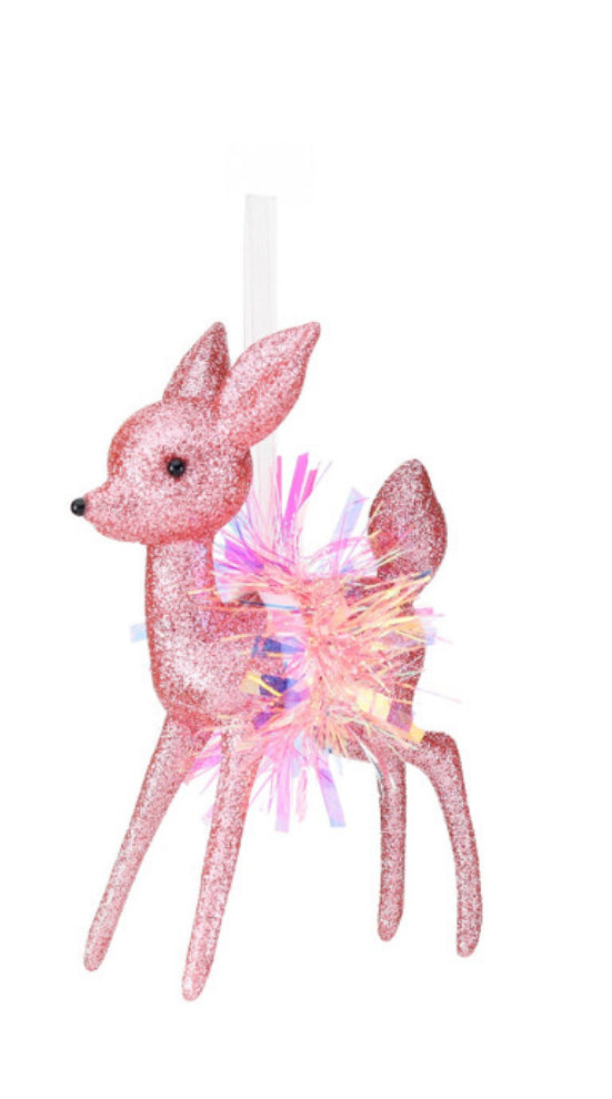 Baumanhänger Reh rosa