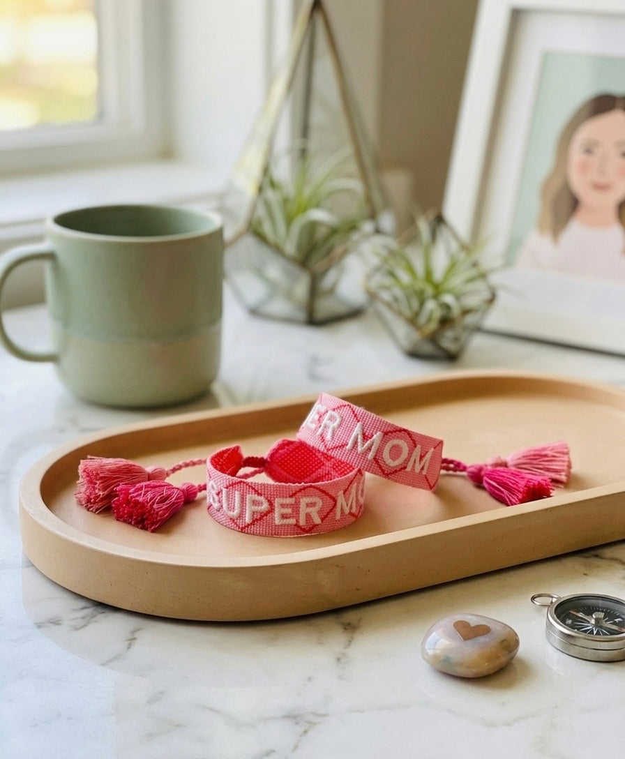 Statement Armband -Super Mom-