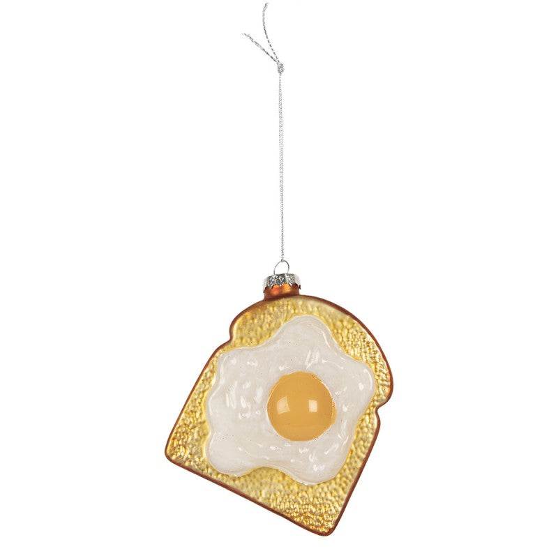 Baumanhänger Spiegelei auf Toast