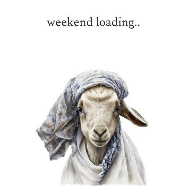 Postkarte Weekend loading!