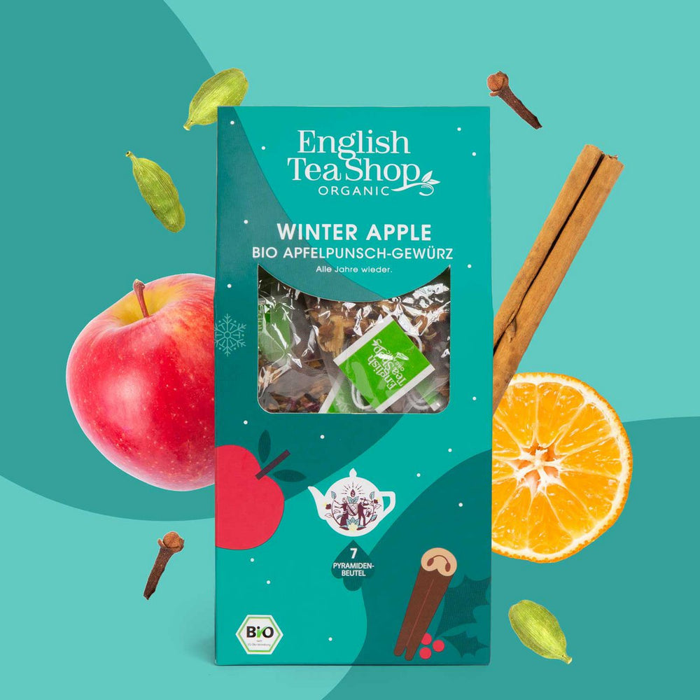 Apfel Punsch Gewürz "Winter Apple", BIO, 7 Pyramiden-Beutel