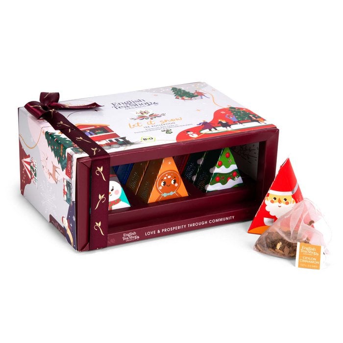 Teegeschenk "Let it snow", BIO, 12 Pyramiden-Beutel