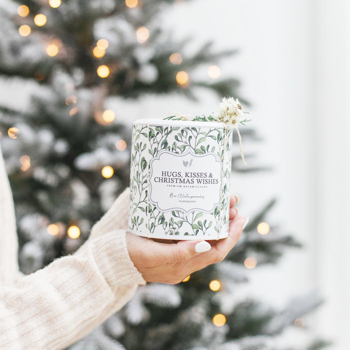 Bio-Backmischung Bio-Winterpancakes "Hugs, kisses & christmas wishes"