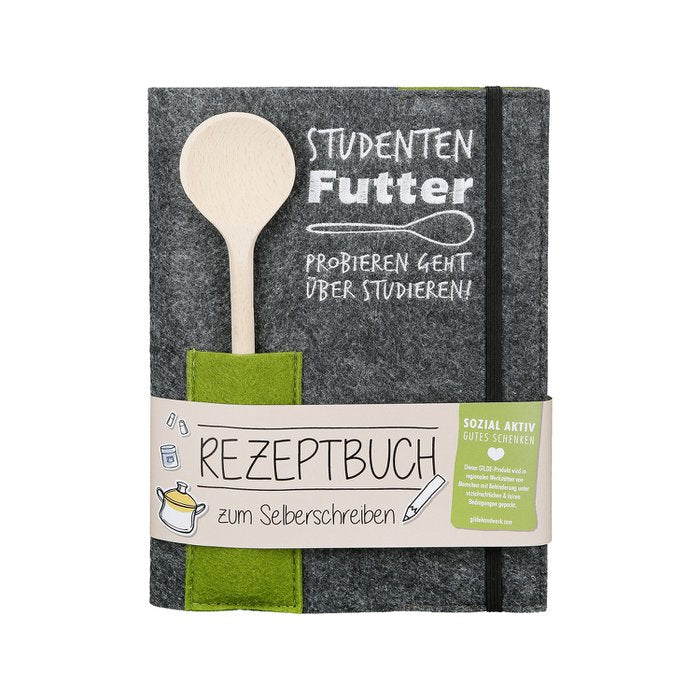 Kochbuch mit Kochlöffel -Studentenfutter-