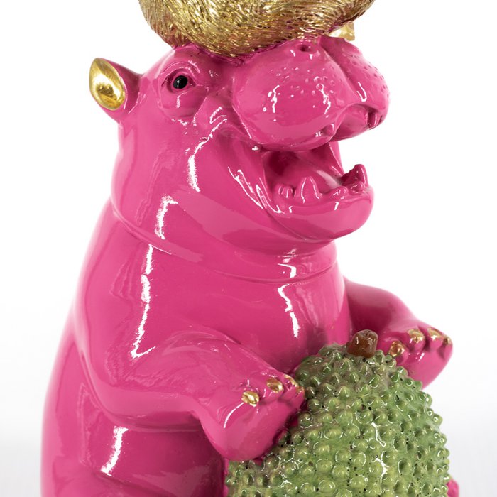 Kerzenhalter mit Nilpferd und Affe