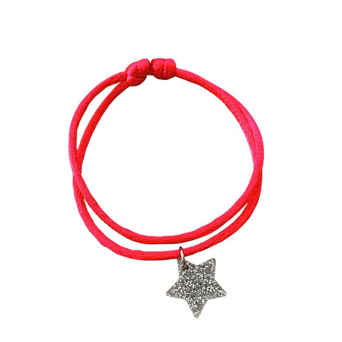 Lumen Charm Bracelet Christmas Edition Stern rot/silber
