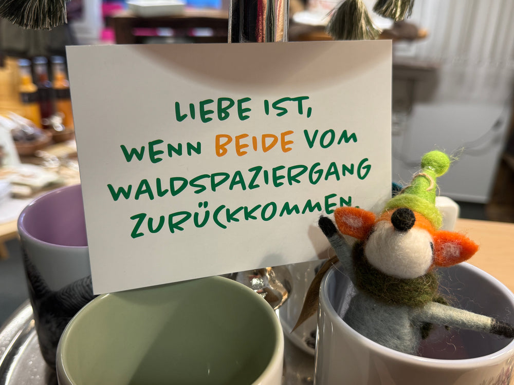 Postkarte Liebe ist, wenn beide…