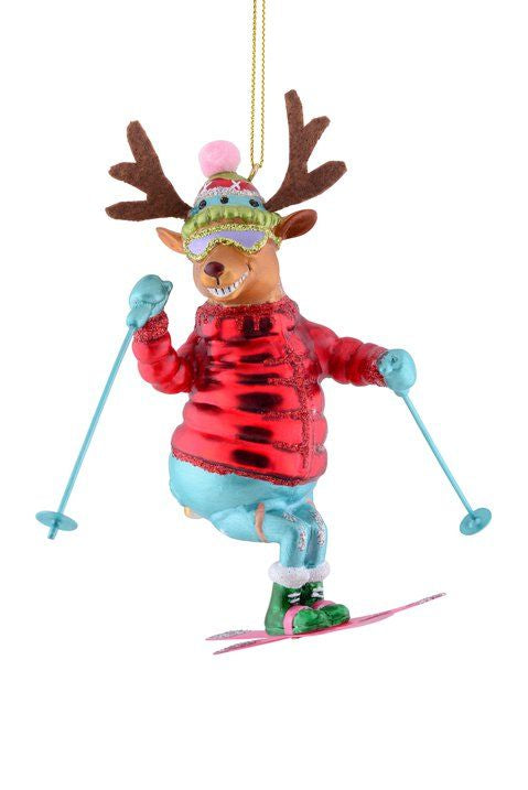 Baumanhänger Skifahrer Hirsch