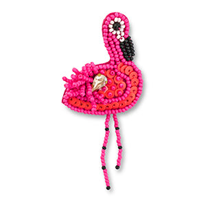 Brosche Flamingo PINK 11cm