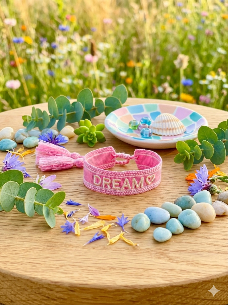 Statement Armband -Dream pink-