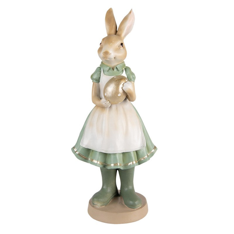 Figur Kaninchendame mit Ei 17X15X40 CM
