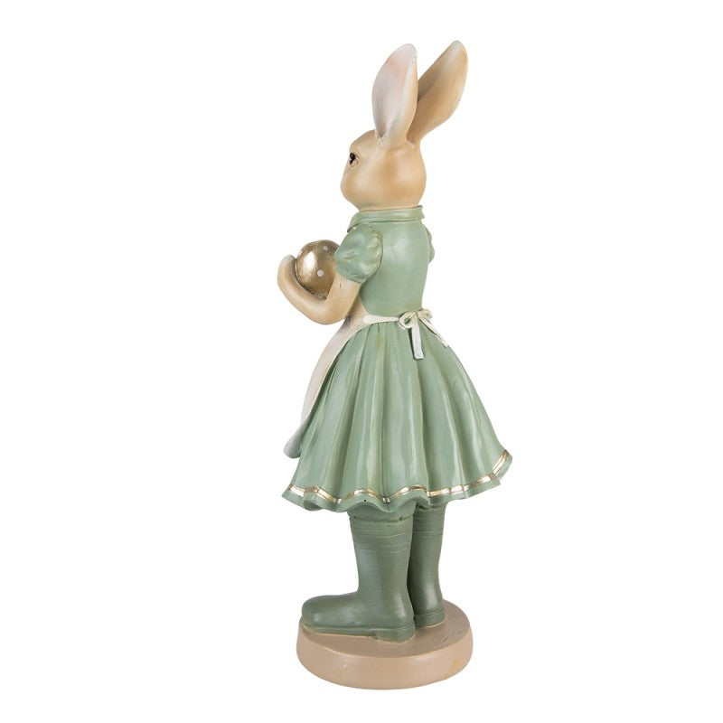 Figur Kaninchendame mit Ei 17X15X40 CM