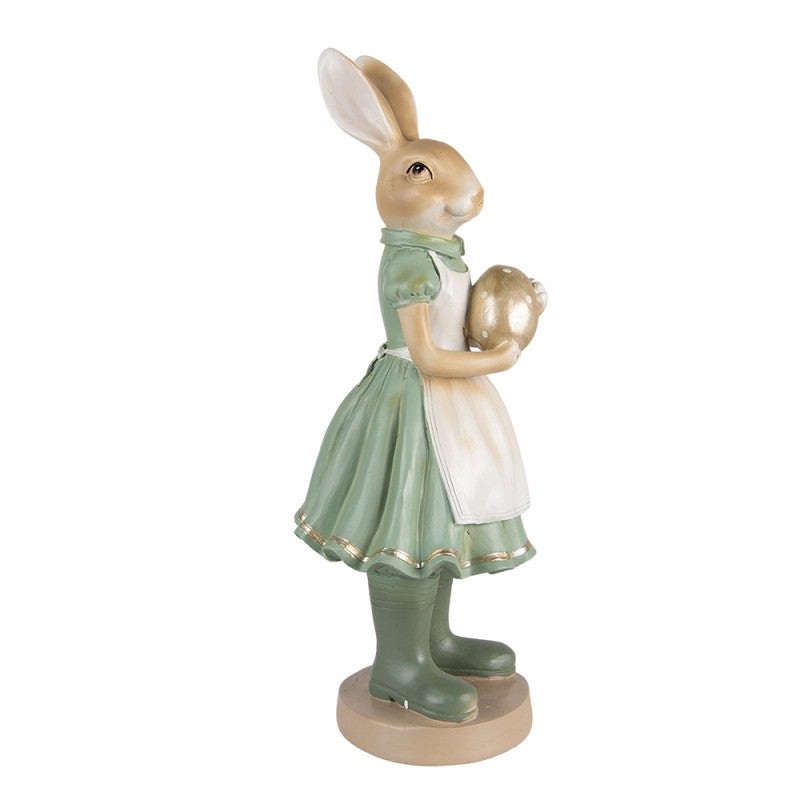 Figur Kaninchendame mit Ei 17X15X40 CM