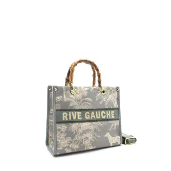 Rive Gauche Signature Collection Bag MEDIUM -Grey-