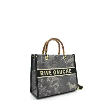 Rive Gauche Signature Collection Bag MEDIUM -Noir-