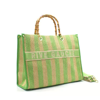 Rive Gauche Signature Collection Bag BIG -Korbtasche Frühlingsgrün-