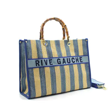Rive Gauche Signature Collection Bag BIG -Korbtasche Navy-