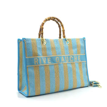 Rive Gauche Signature Collection Bag BIG -Korbtasche Himmelblau-