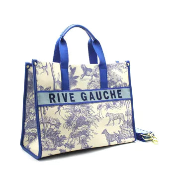 Rive Gauche Signature Collection Bag BIG -Canvas Marine-