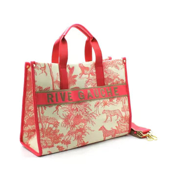 Rive Gauche Signature Collection Bag BIG -Canvas Fuchsia-