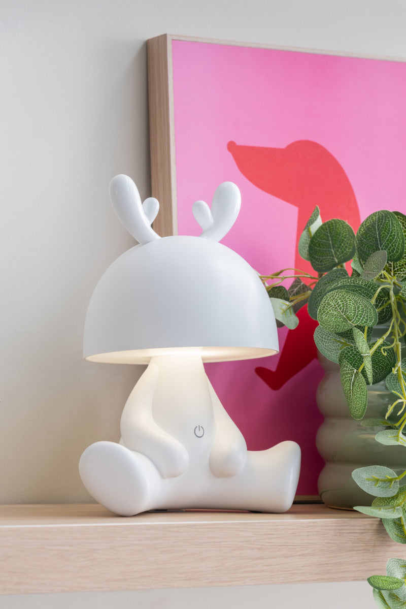 Lampe Happy Deer -White-