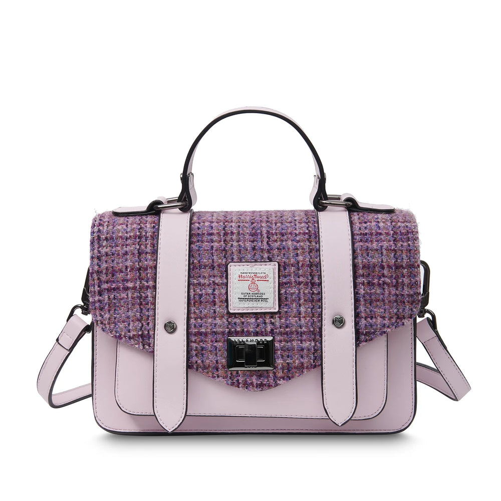 PRE-ORDER Medium Tweed Shoulder Bag -Violet-